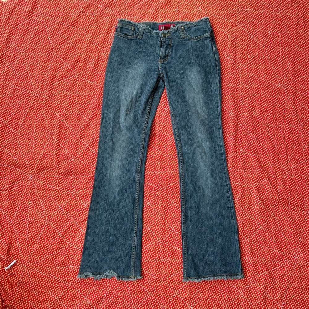 Zana-Di Vintage 2000s Low Rise Flare Jeans Blue Denim Size 3